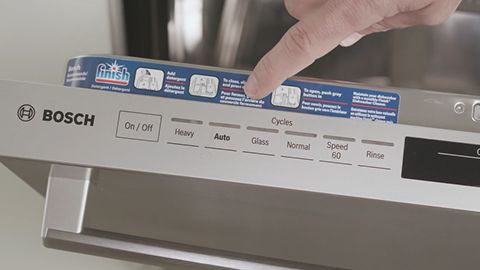 Bosch dishwasher top control panel