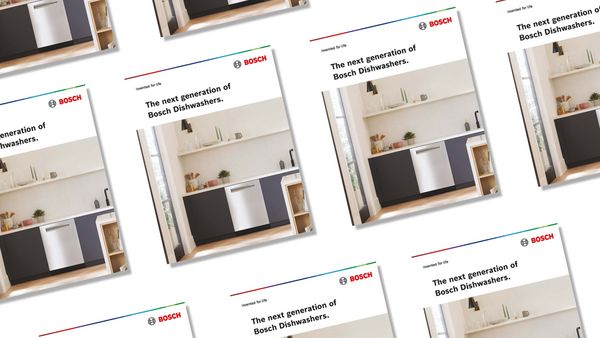 Bosch dishwasher brochure cover